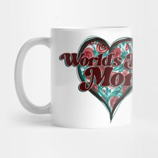 World's Best Mom Vintage Heart Mug